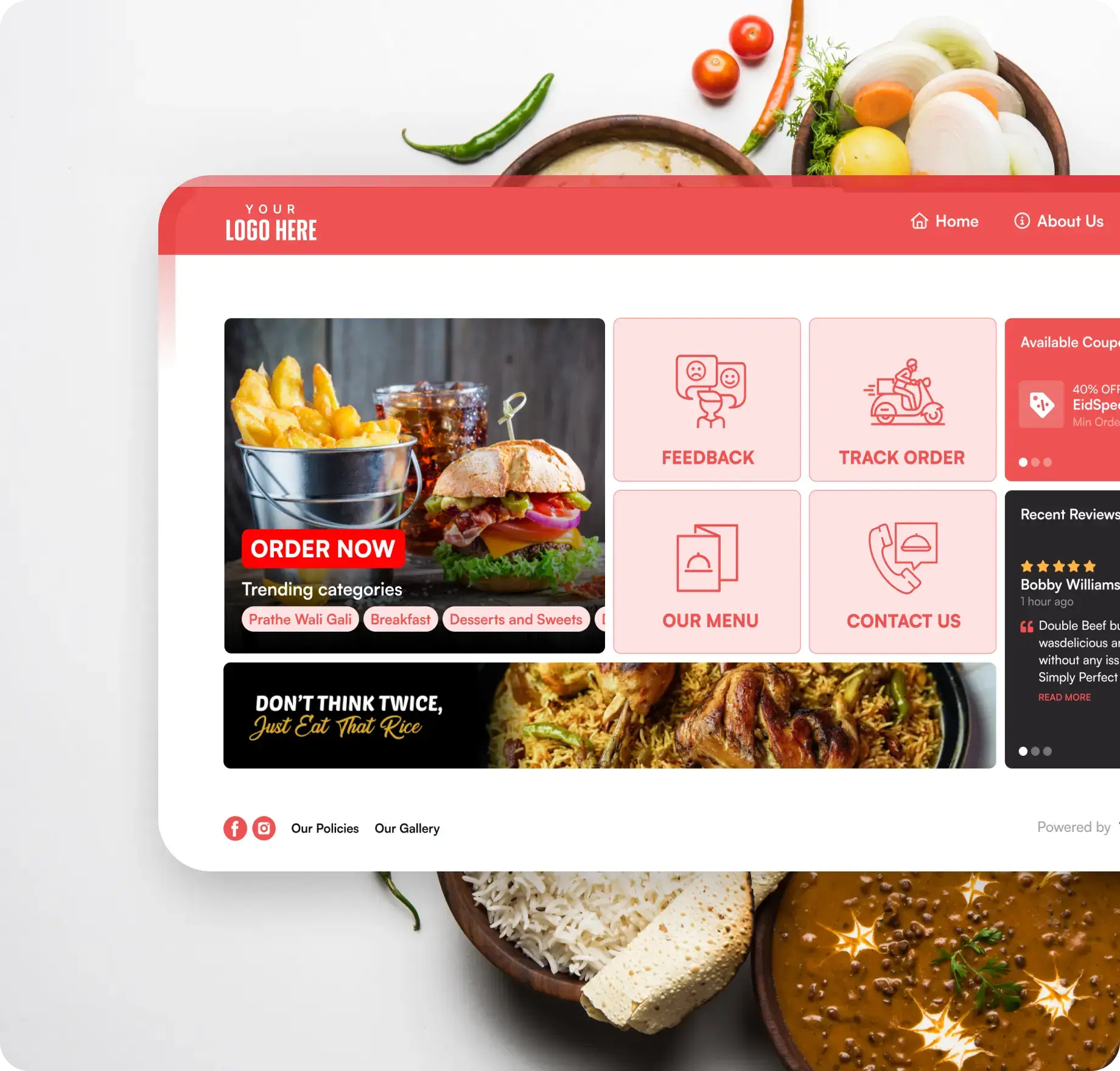 online ordering website