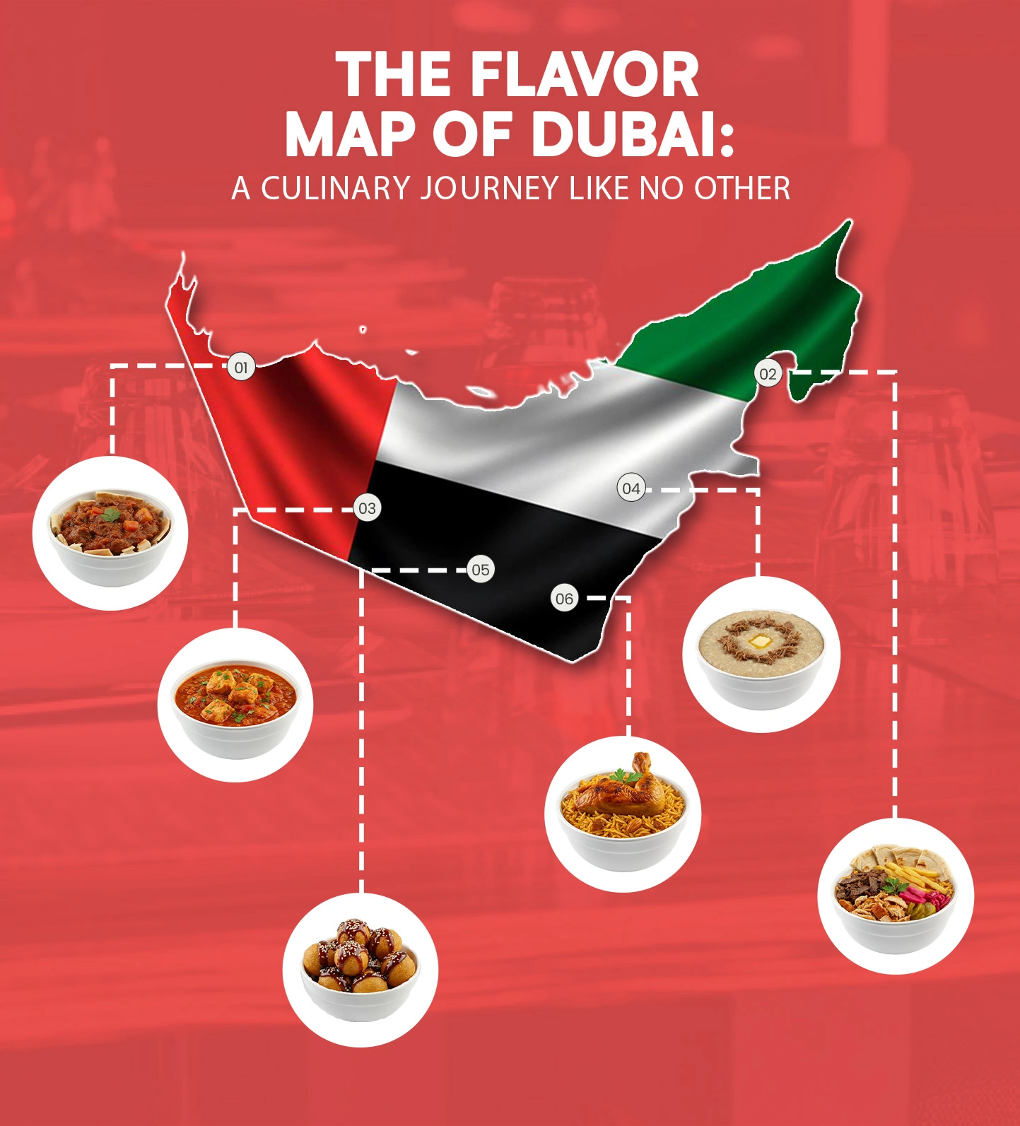 Flavor map of Dubai